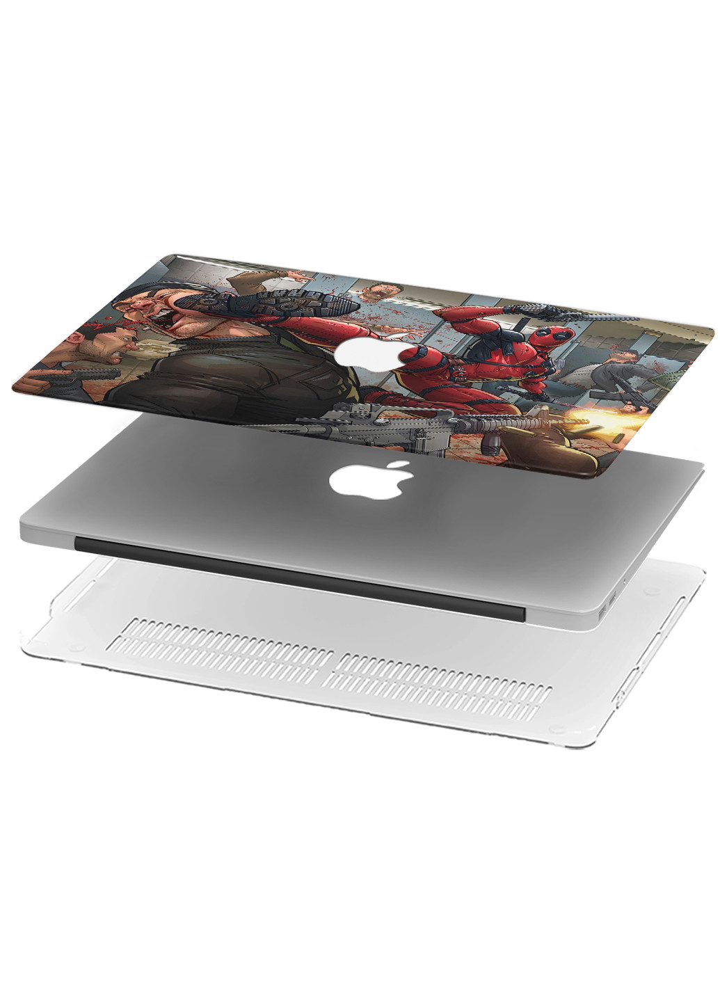 Чехол пластиковый для Apple MacBook Air 11 A1465 / A1370 Дедпул (Deadpool) (6349-1567) MobiPrint (218347946)