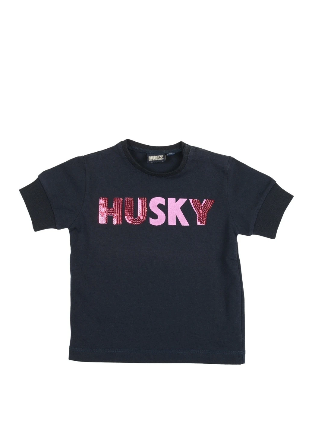 Синя літня футболка з коротким рукавом Husky