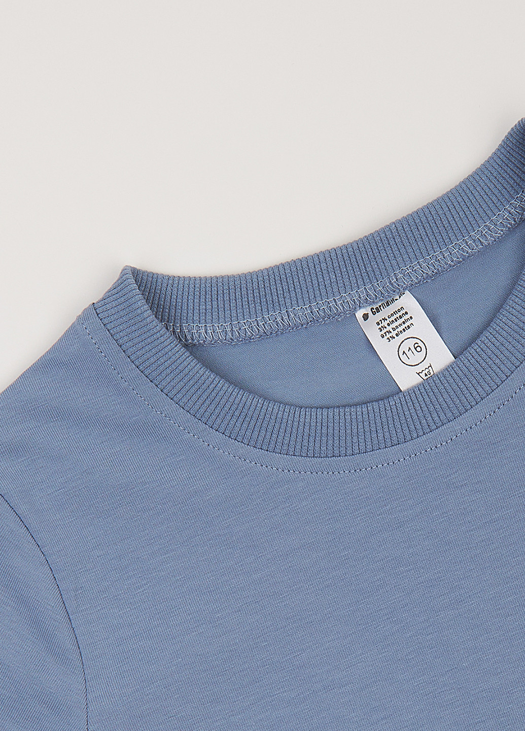 Блакитна літня футболка Garnamama