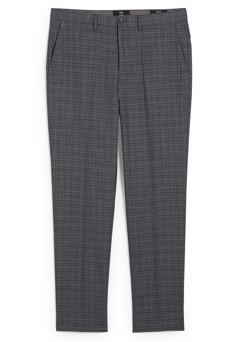 Серые кэжуал, классические, повседневный демисезонные прямые брюки C&A