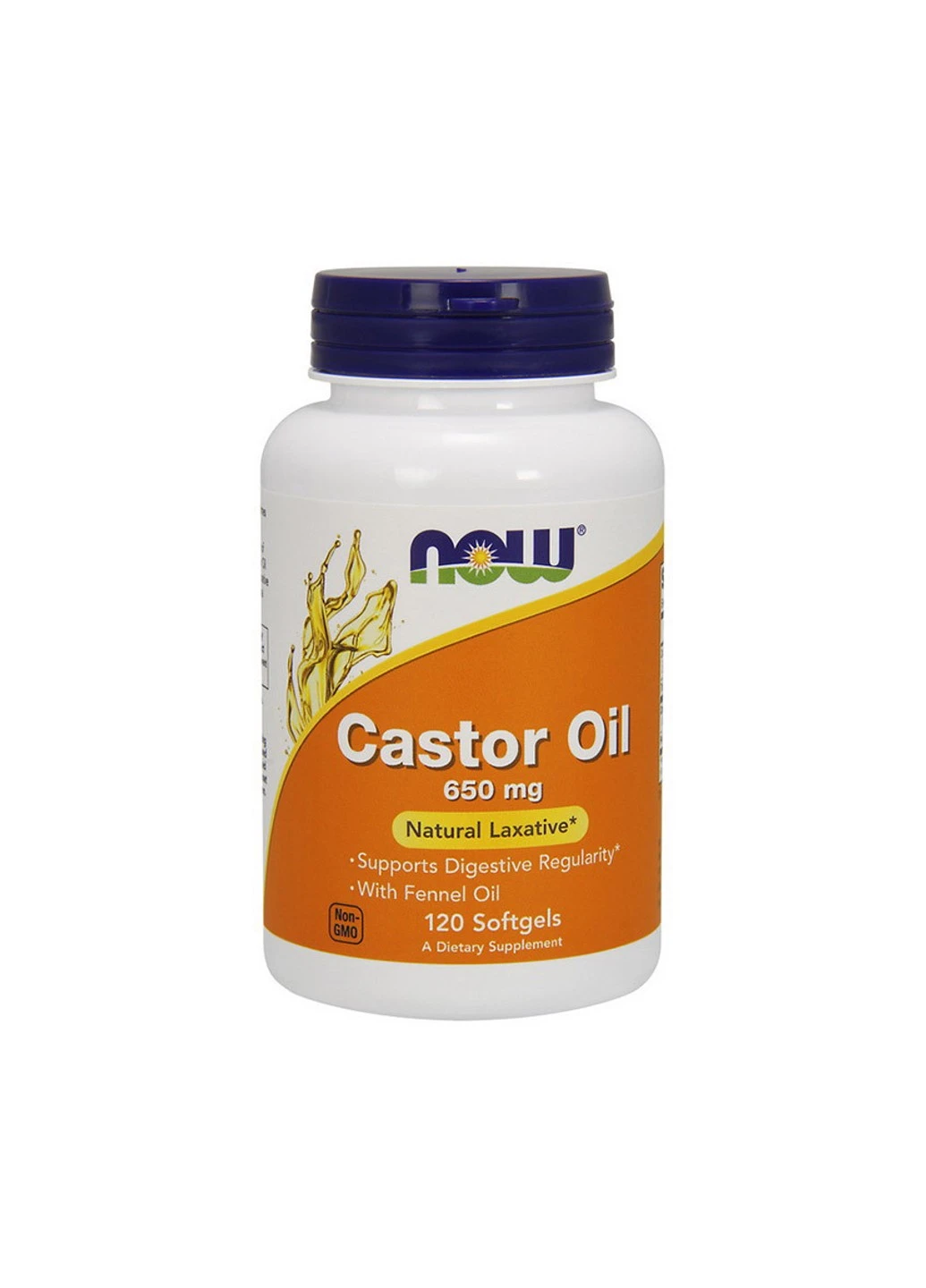 Кетамін Castor Oil 650 mg (120 капс) нау фудс Now Foods (255410104)