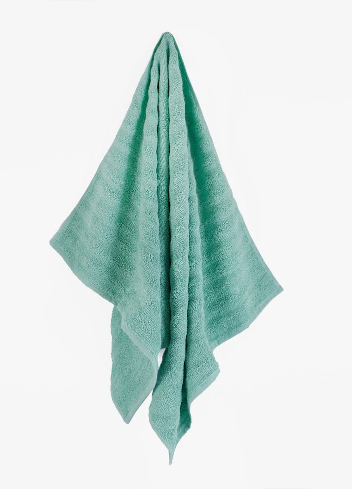 Рушник махровий Сity, жакардовий, ментоловий, розмір 50x90 cm Bulgaria-Tex м'ятний