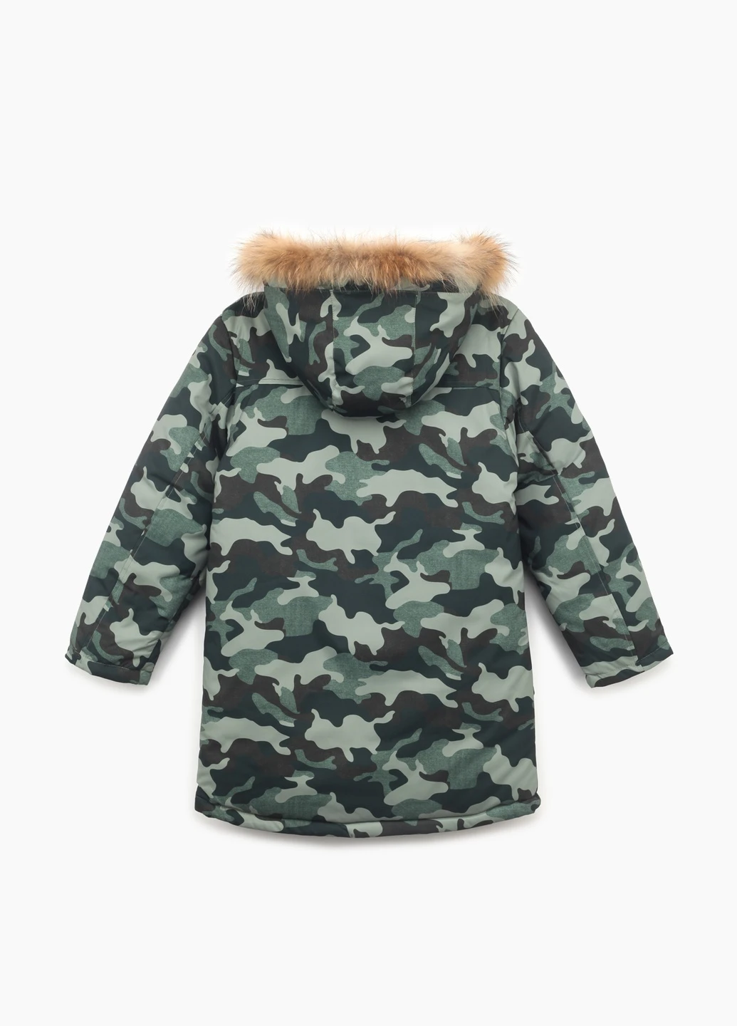 Зеленая зимняя куртка No Brand