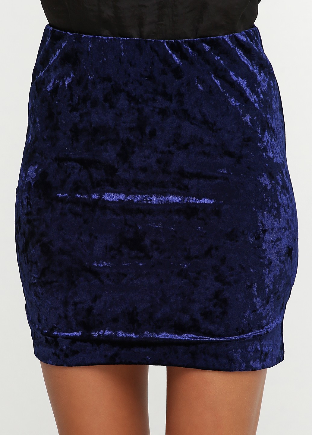 Темно-синяя кэжуал однотонная юбка Esmara