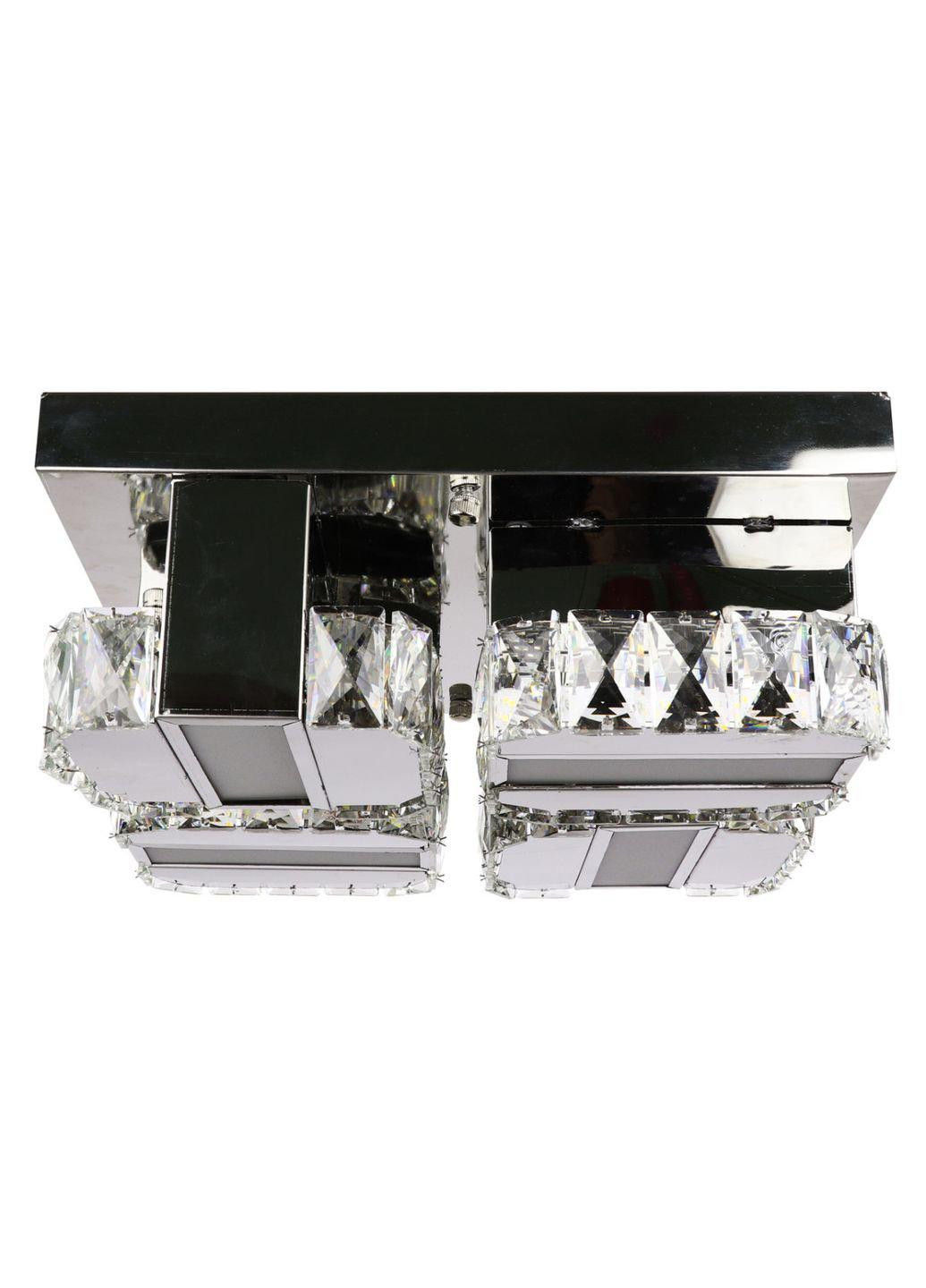 Люстра потолочная хрустальная LED с пультом C2060/350 Хром 14х33х33 см. Sunnysky (253122434)