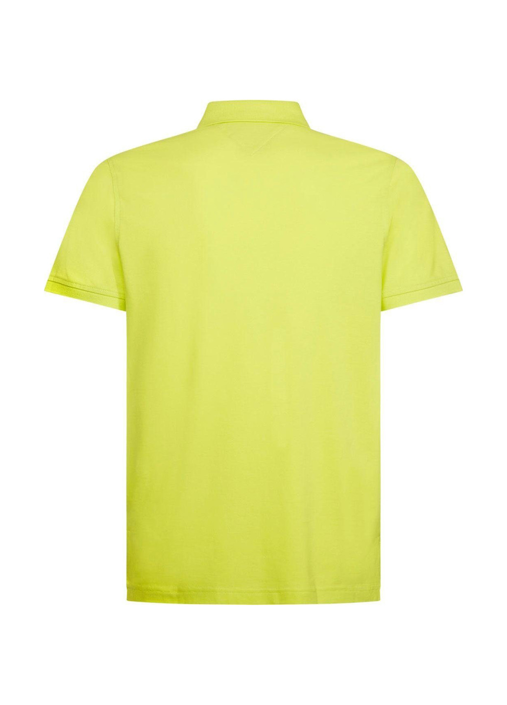 Желтая футболка-поло для мужчин Tommy Hilfiger с логотипом