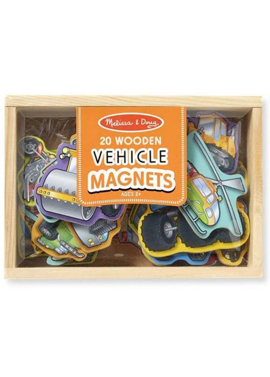 Развивающая игрушка Магнитные фигурки Транспорт (MD8588) Melissa&Doug (254071644)