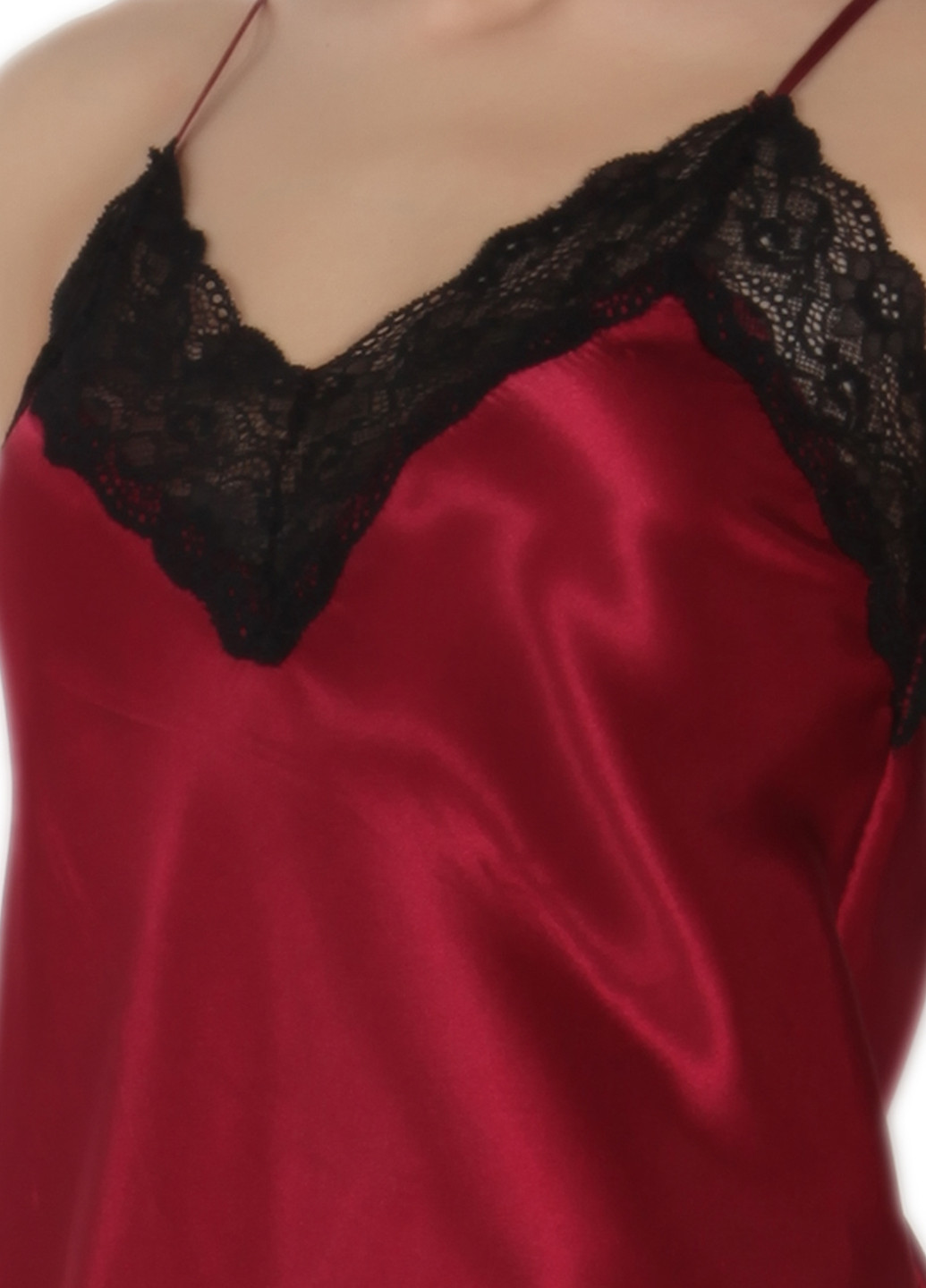 Бордовый демисезонный комплект (ночная рубашка, трусики) Miorre