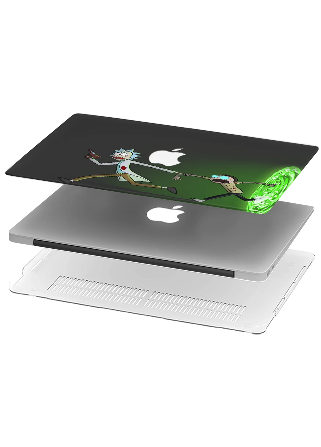 Чехол пластиковый для Apple MacBook Pro 13 A1706 / A1708 / A1989 / A2159 / A1988 Рик и Морти (Rick and Morty) (9648-1670) MobiPrint (218528784)