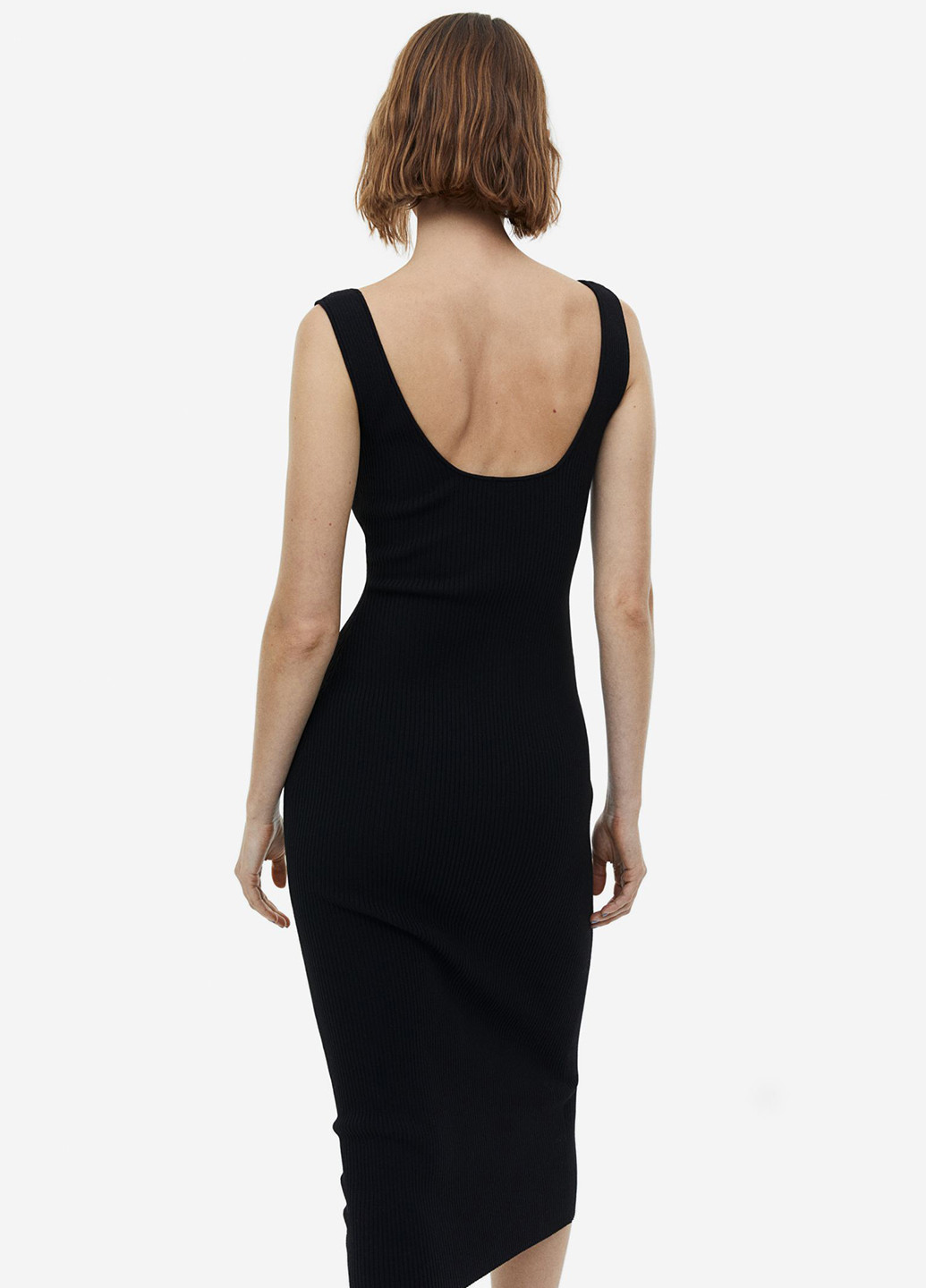 Чорна кежуал сукня футляр H&M однотонна