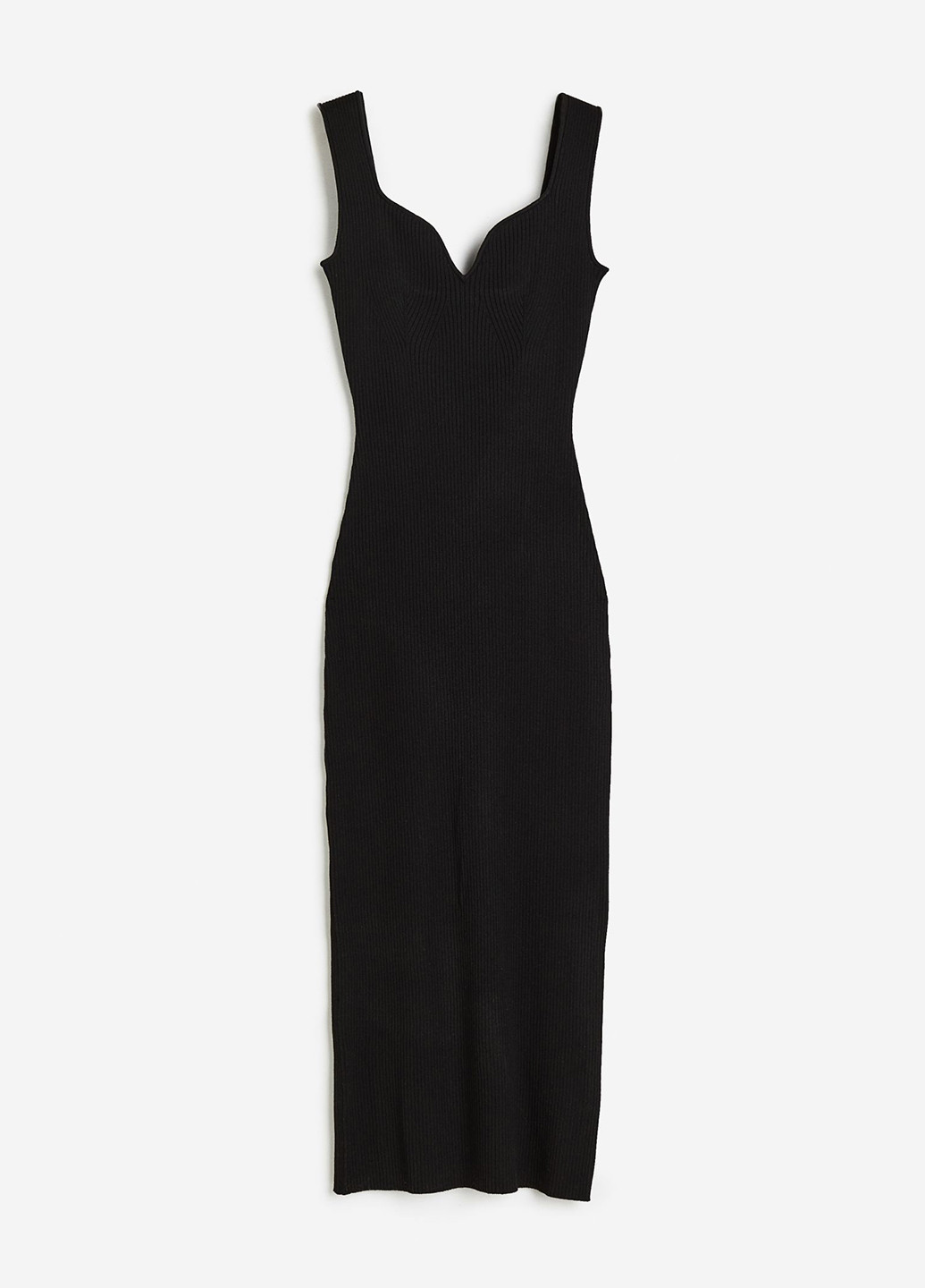 Чорна кежуал сукня футляр H&M однотонна