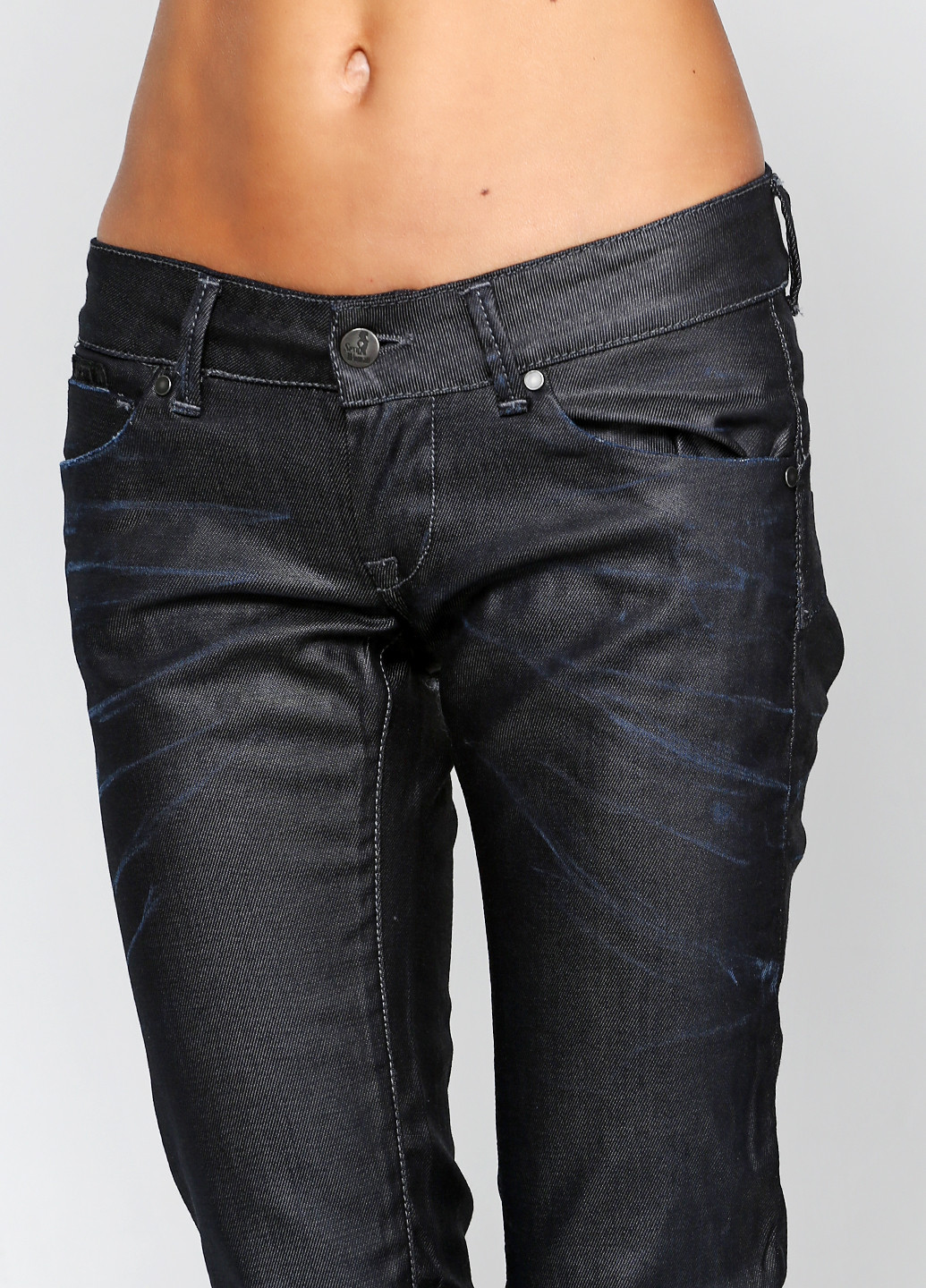 Темно-синие демисезонные прямые джинсы Sexy Woman