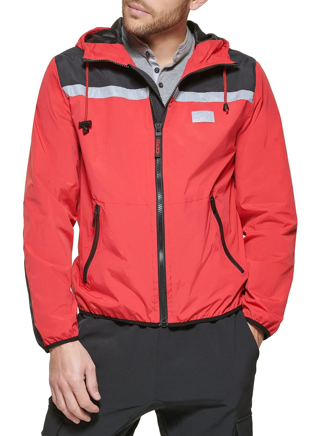 Красная демисезонная ветровка DKNY