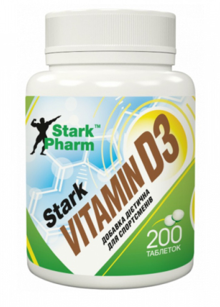 Вітаміни Stark Vitamin D3 2000IU 200tabs Stark Pharm (232599972)