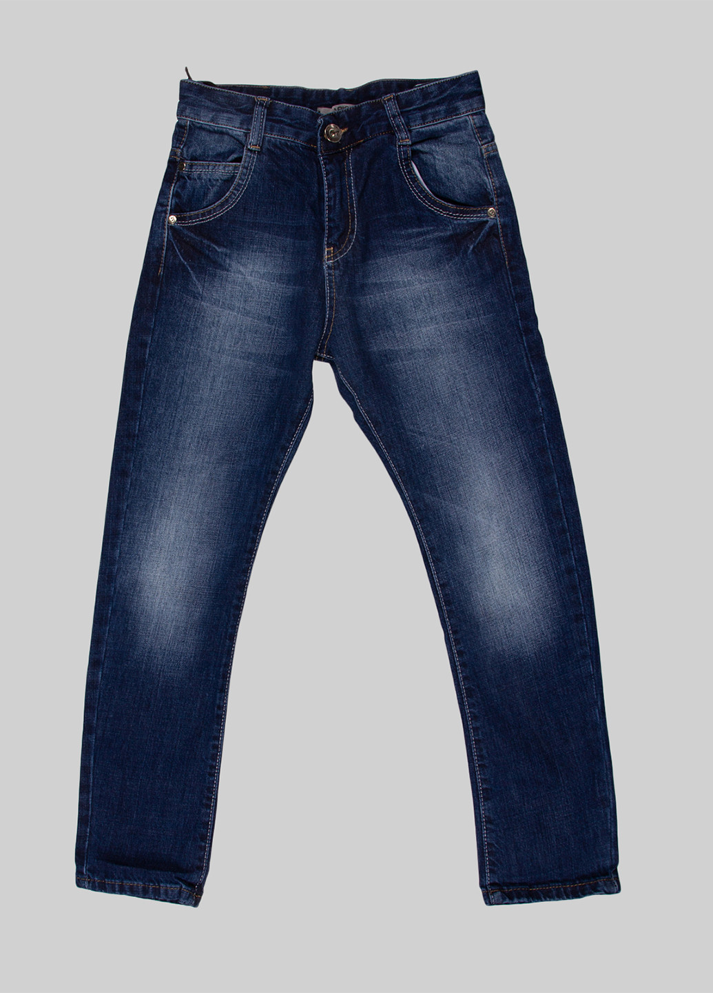 Синие демисезонные зауженные джинсы Marions