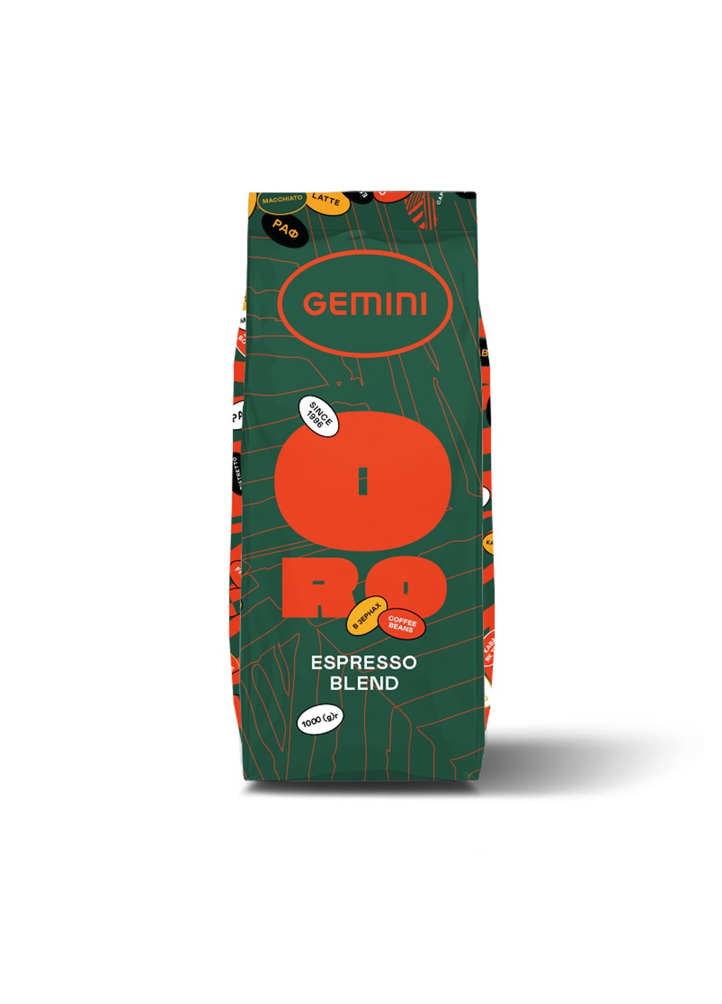 Кава Espresso ORO 1 КГ Gemini (253918689)