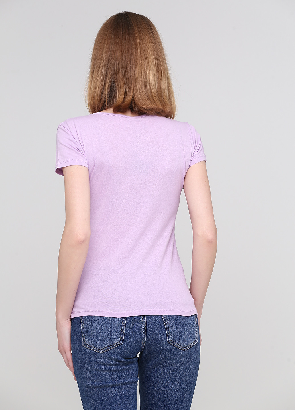 Фиолетовая летняя футболка OTTODIX