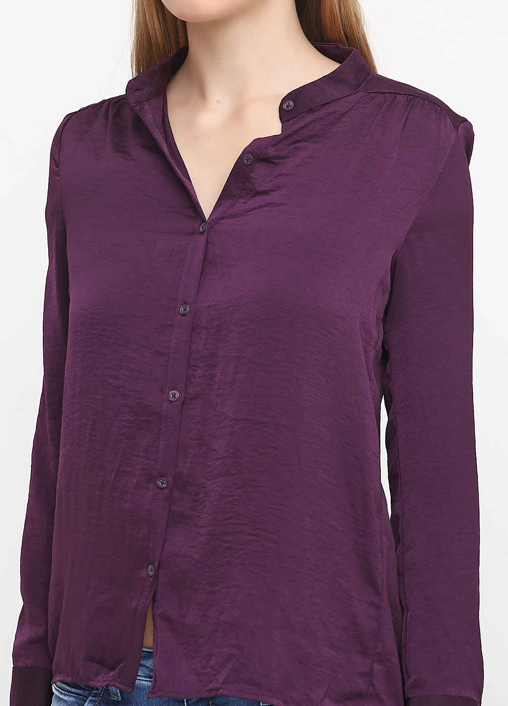 Темно-фіолетова демісезонна блуза LH