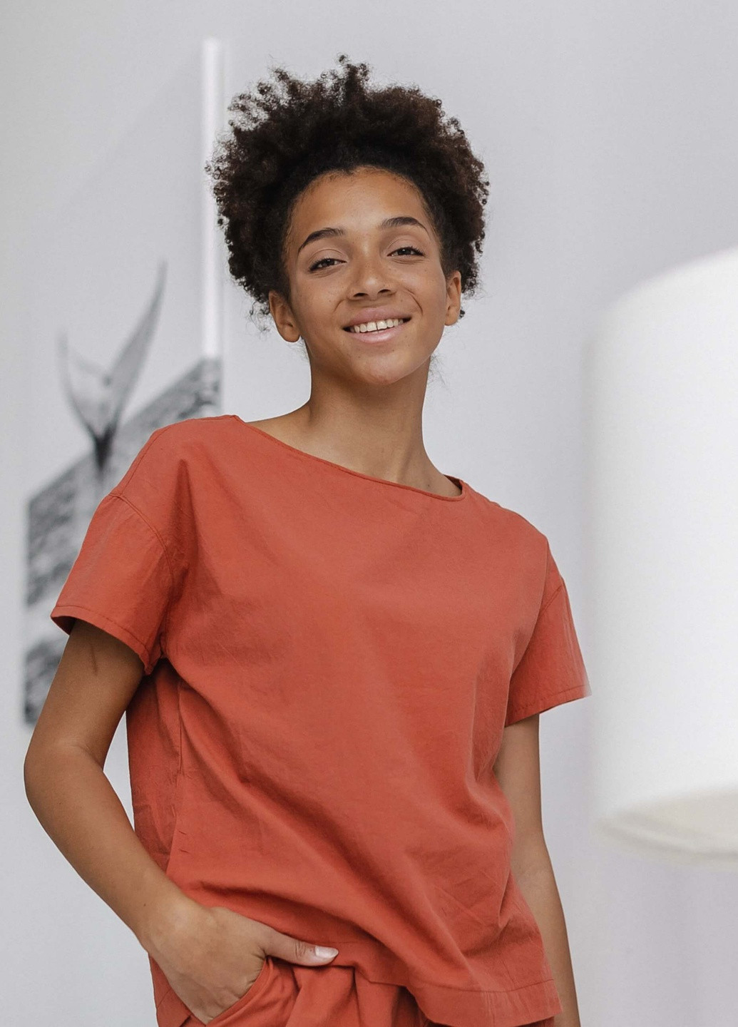 Теракотова всесезон піжама жіноча з шортами terra (xs) футболка + шорти Leglo