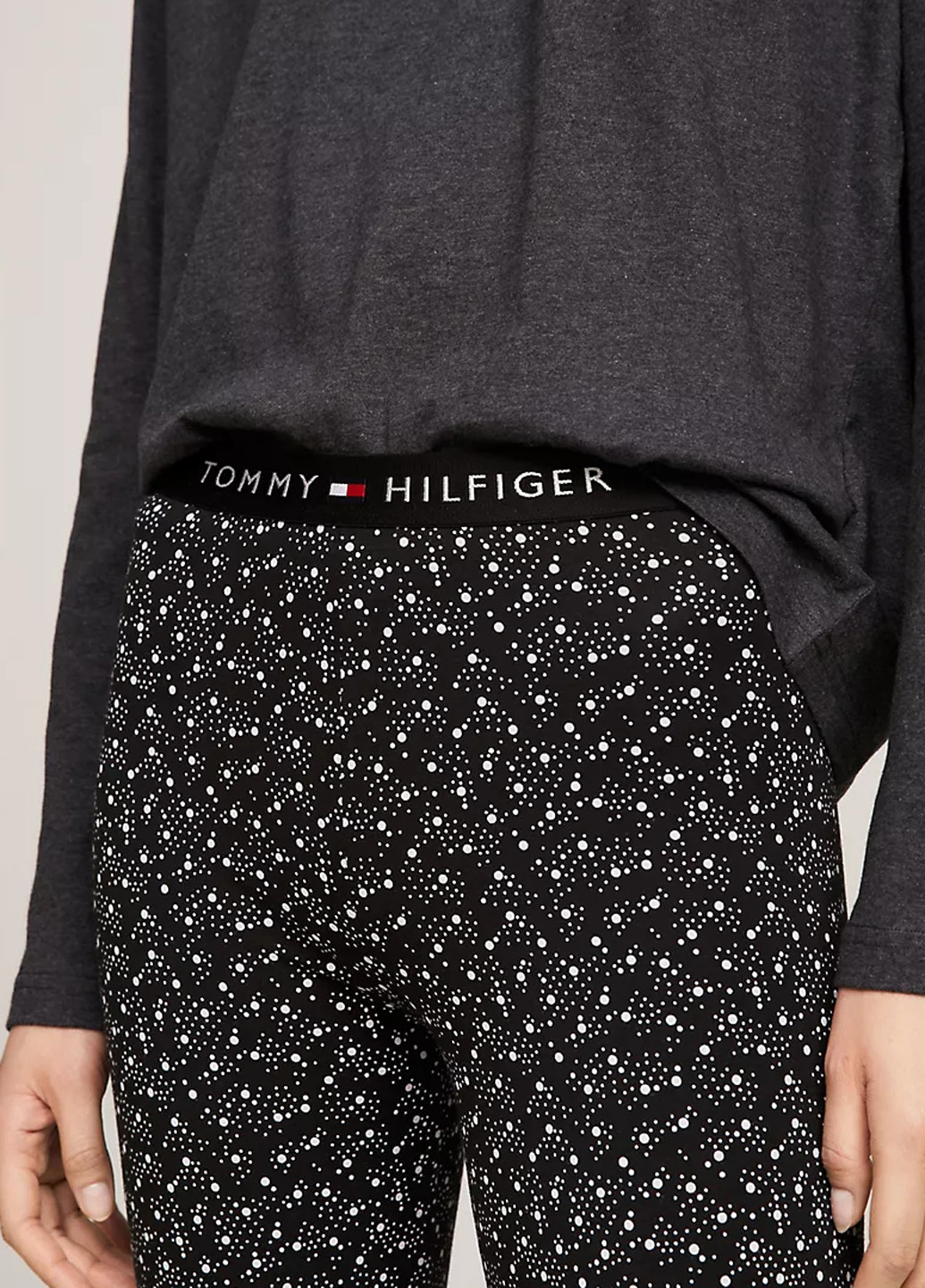 Сіра всесезон піжама (лонгслів, легінси) лонгслів + легінси Tommy Hilfiger