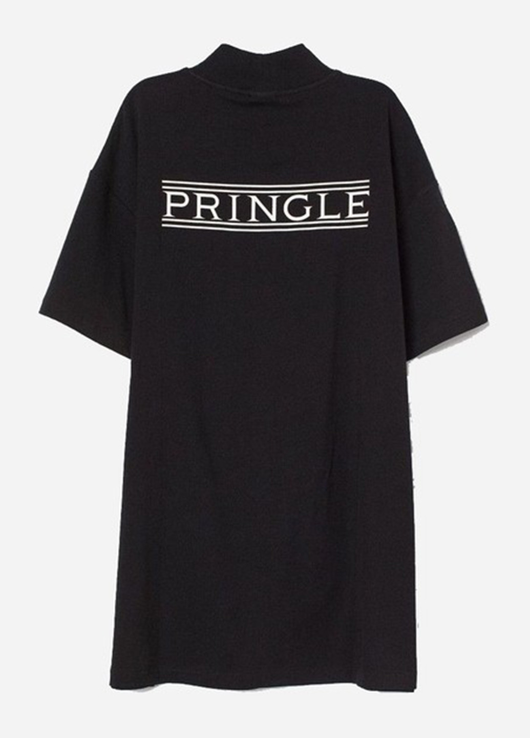 Чорна кежуал сукня сукня-футболка H&M з написами