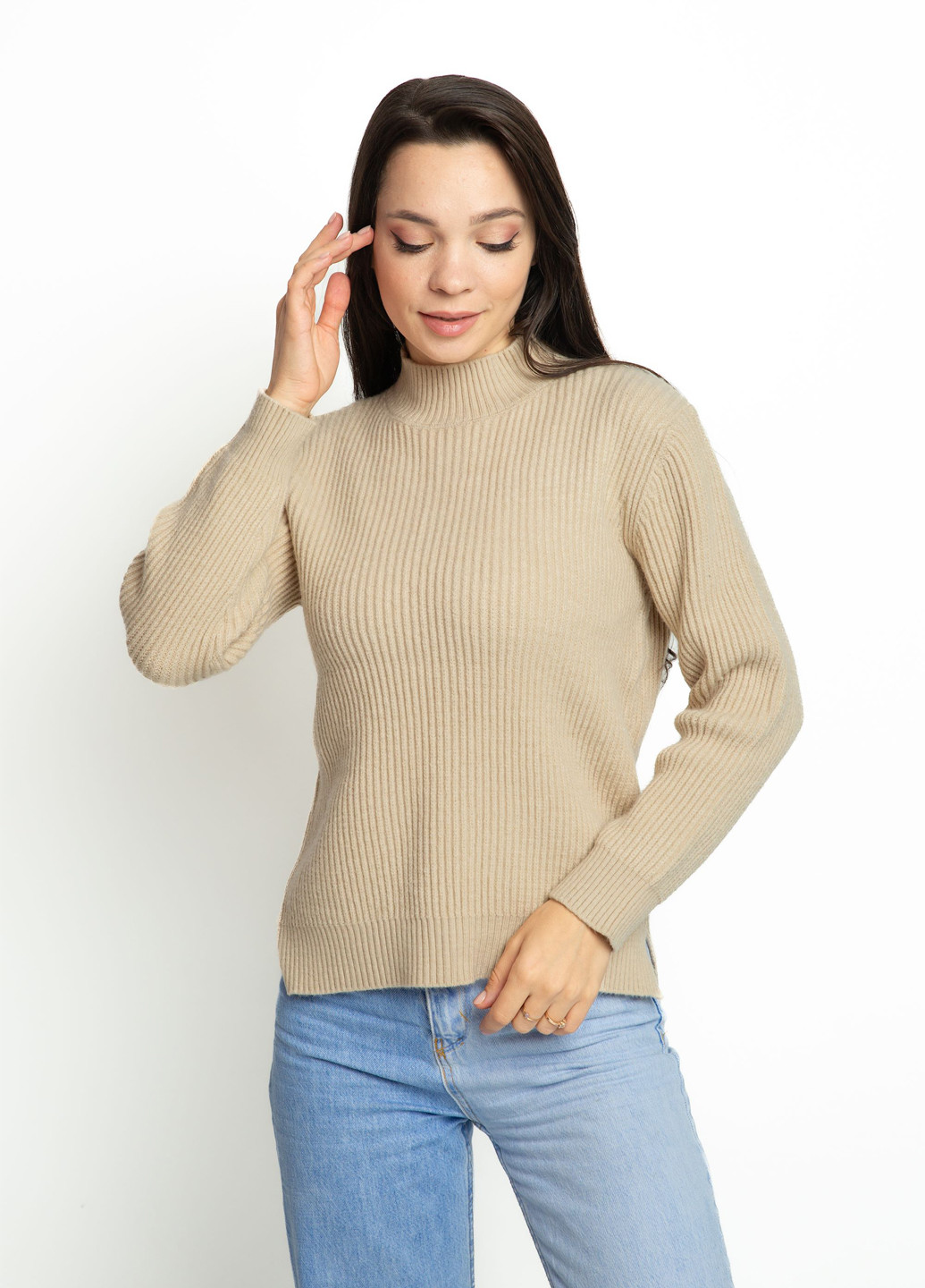 Бежевий демісезонний светр Time of Style