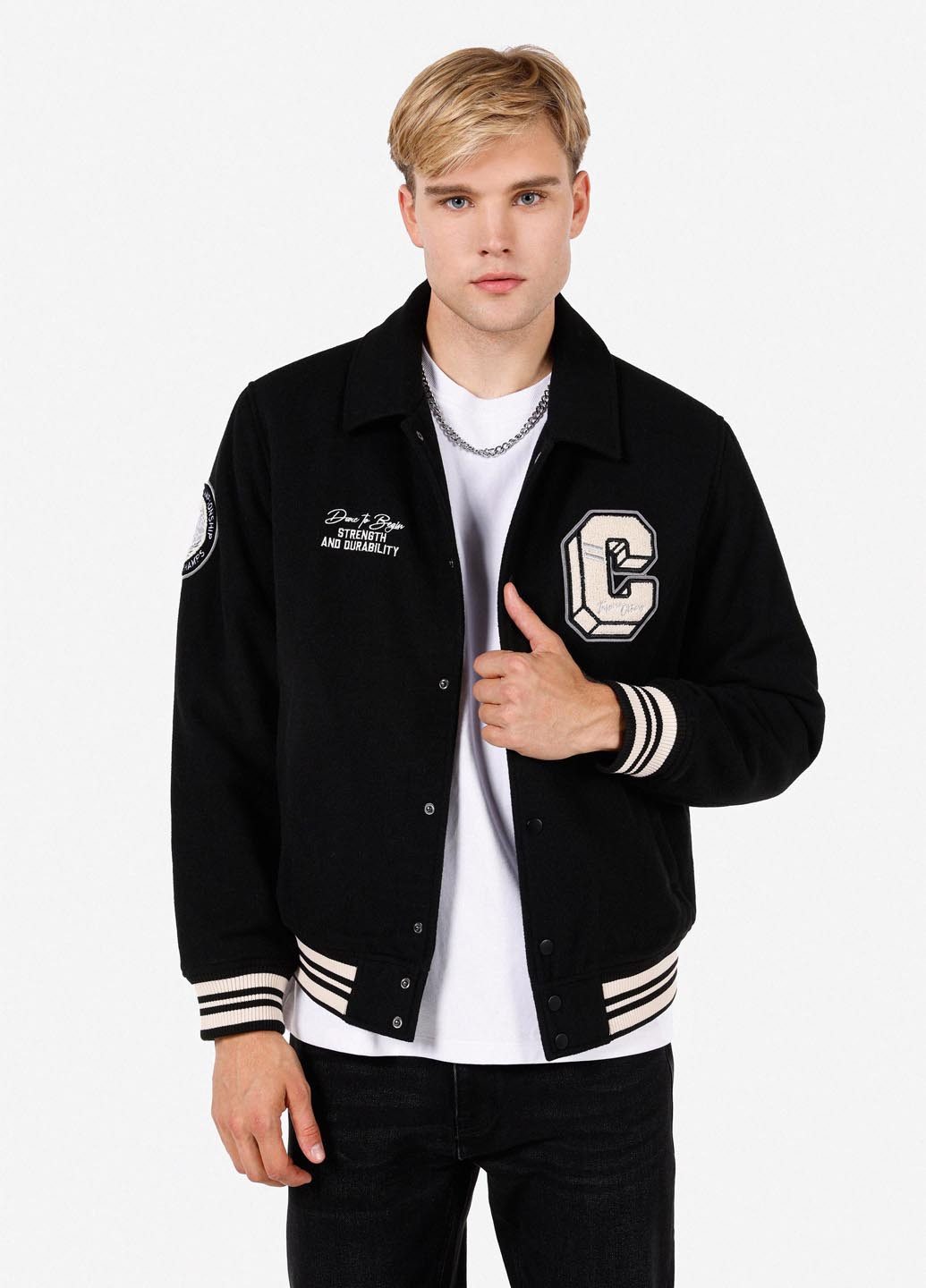 Бомбер Colin's на кнопках (345712044)