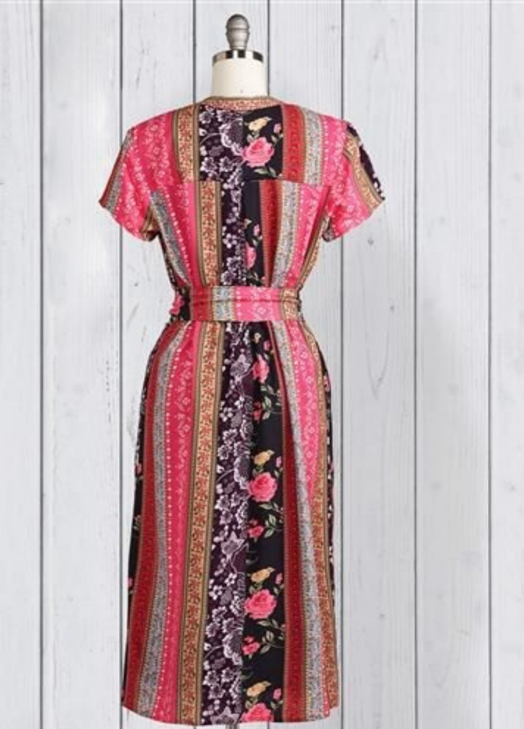 Рожева кежуал сукня сорочка The J. Peterman Company з квітковим принтом