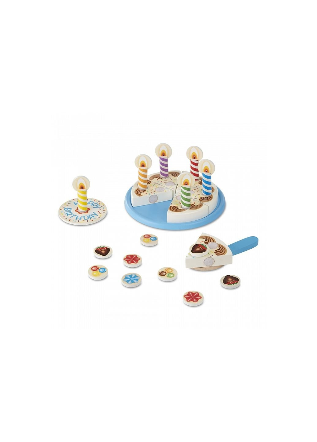 Игровой набор деревянный "День рождения-торт" (MD10511) Melissa&Doug (254068076)