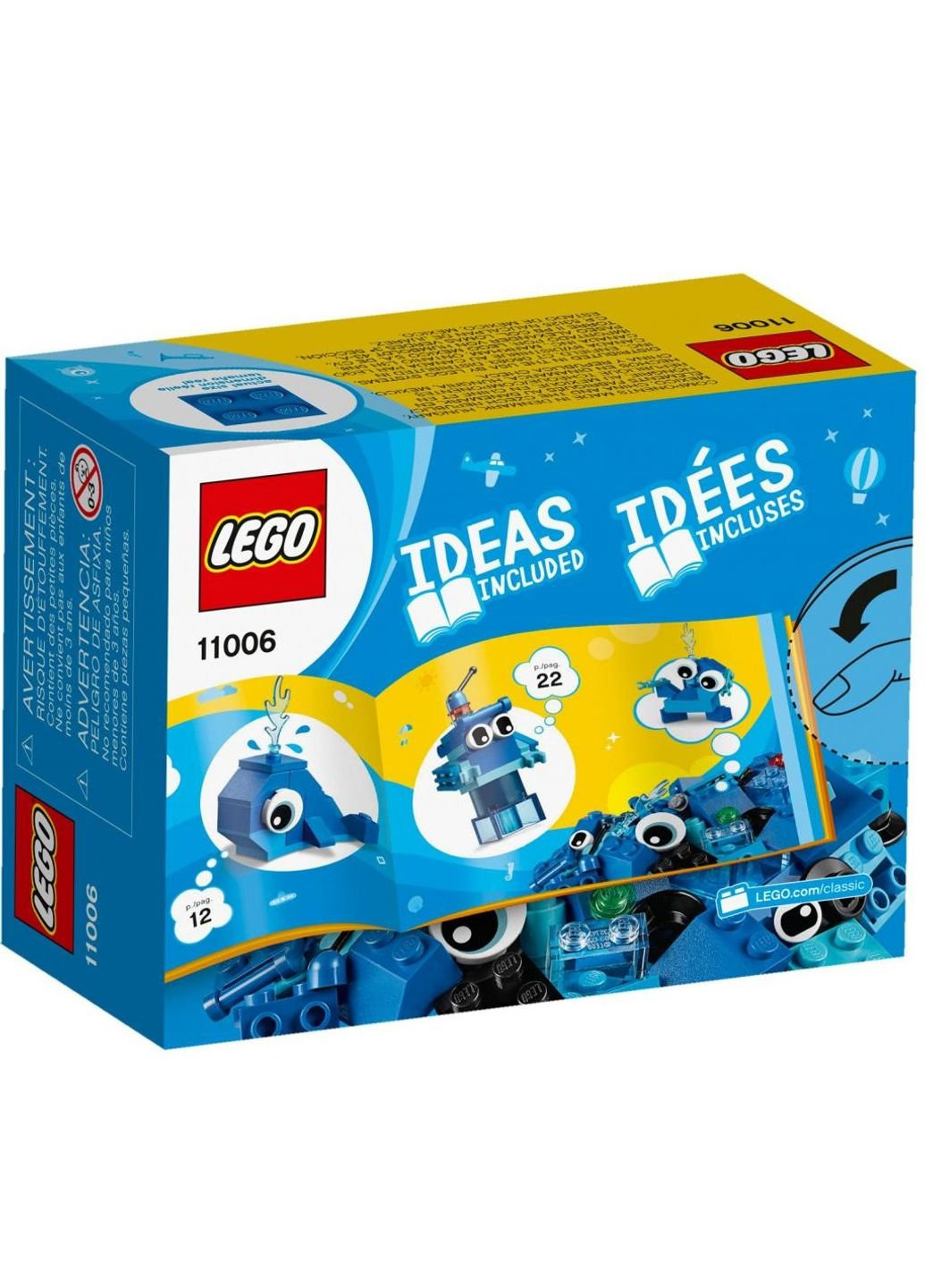 Конструктор (11006) Lego Classic Синий набор для конструирования 52 детали (249599162)