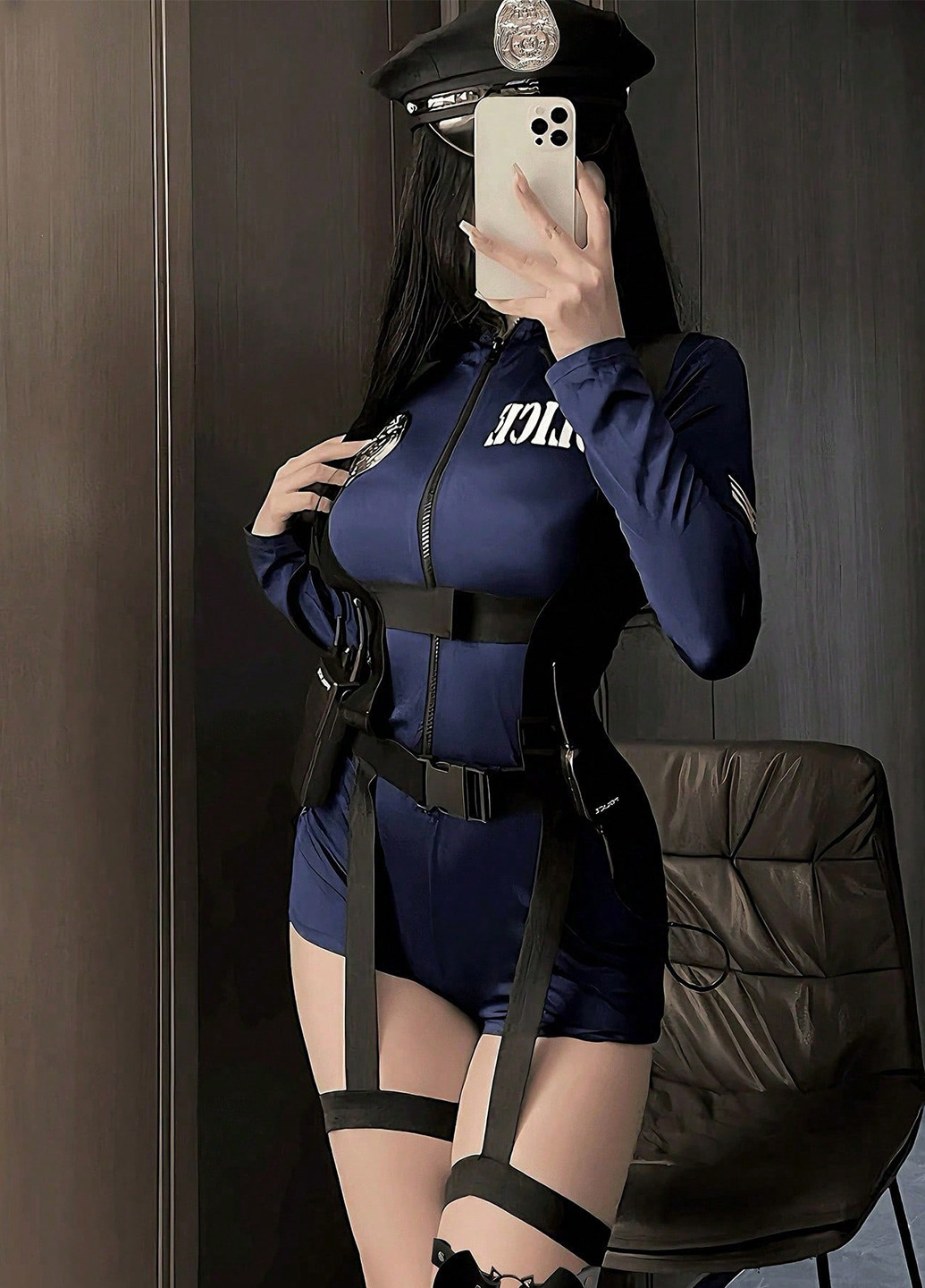 Комплект (комбинезон, брошь, портупея, пояс) SHEIN (338194007)