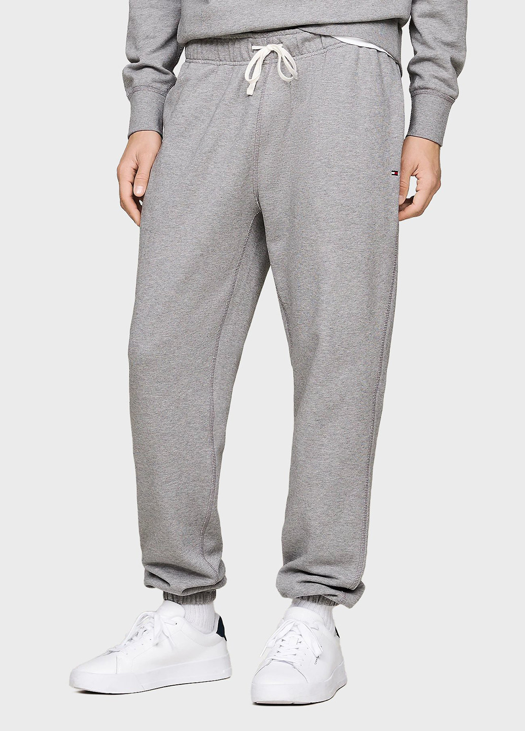 Серые спортивные, кэжуал демисезонные джоггеры брюки Tommy Hilfiger