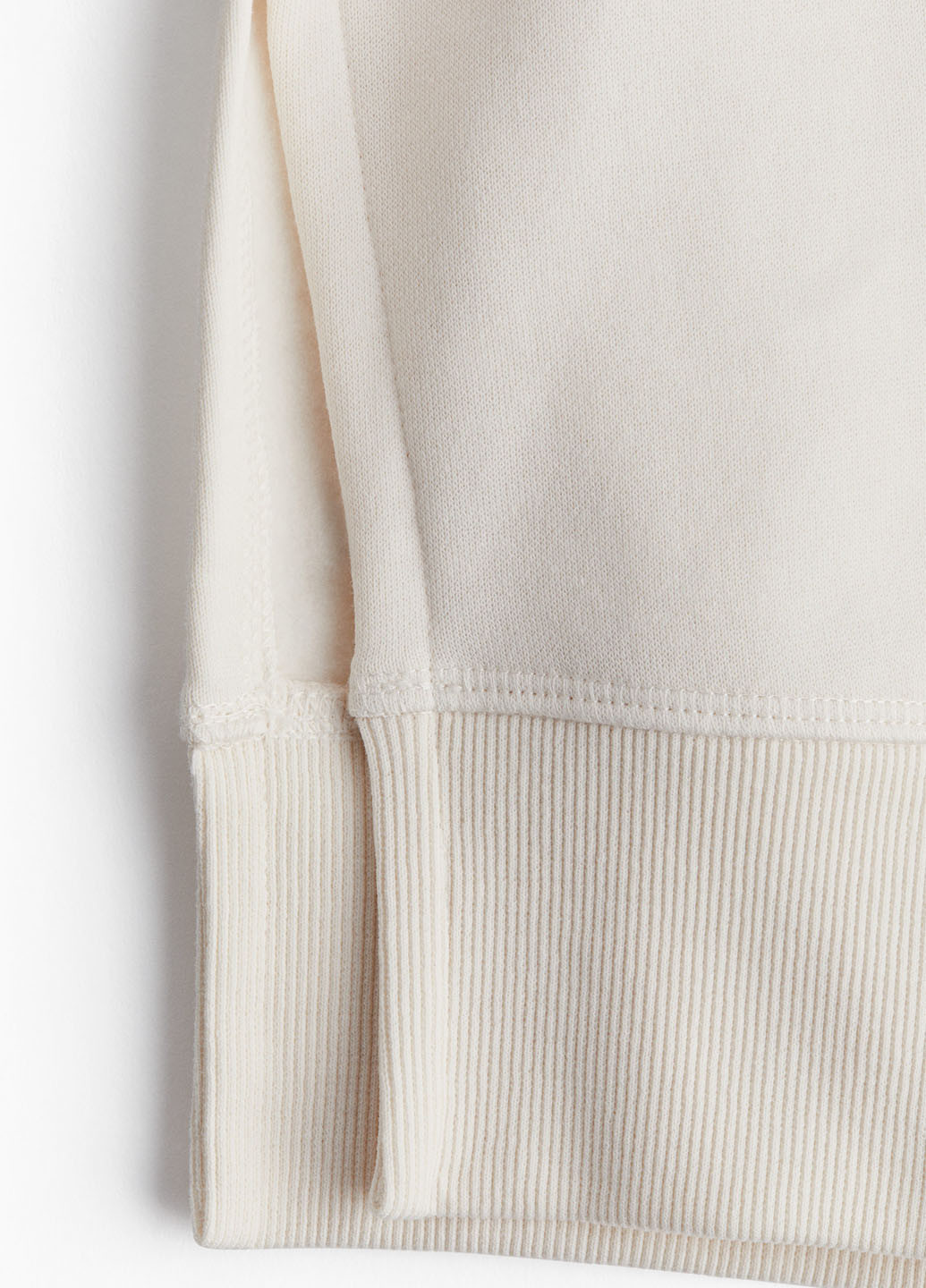 Кремовий світшот для вагітних H&M напис без декору (362050205)