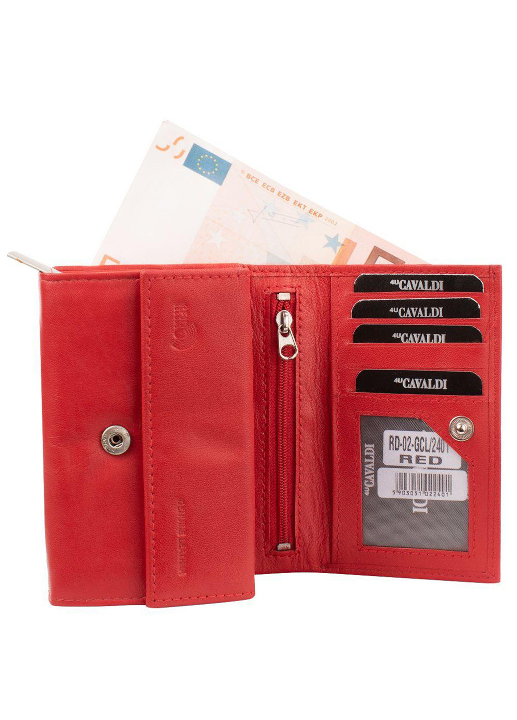 Жіночий шкіряний гаманець 13х9х3,5 см 4U Cavaldi (216146001)
