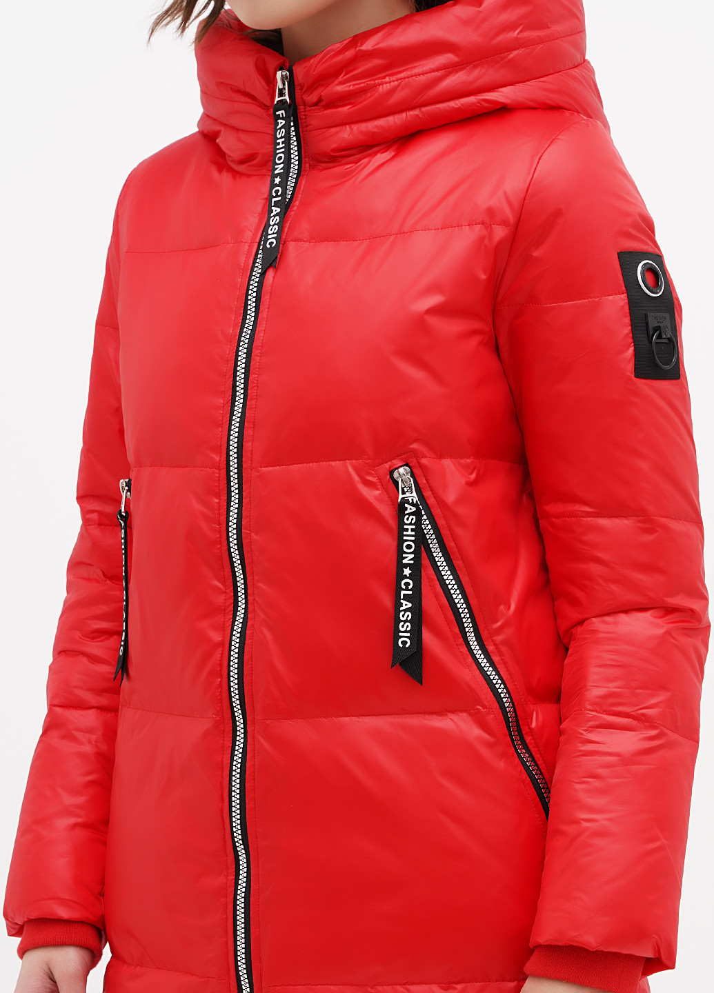 Красный зимний Пуховик Vivilona
