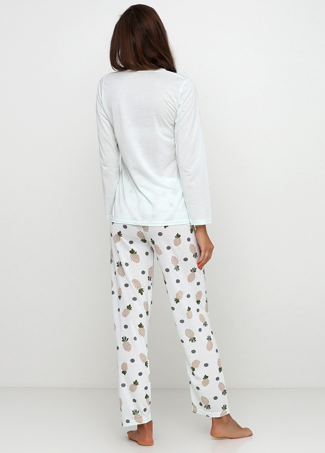 Мятная всесезон пижама (лонгслив, брюки) лонгслив + брюки Pijamoni