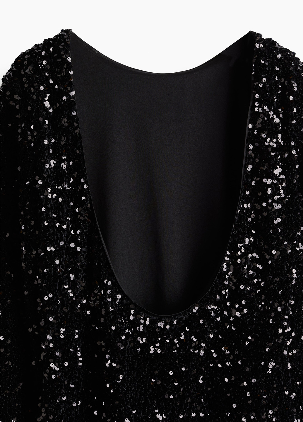 Чорна коктейльна сукня H&M однотонна