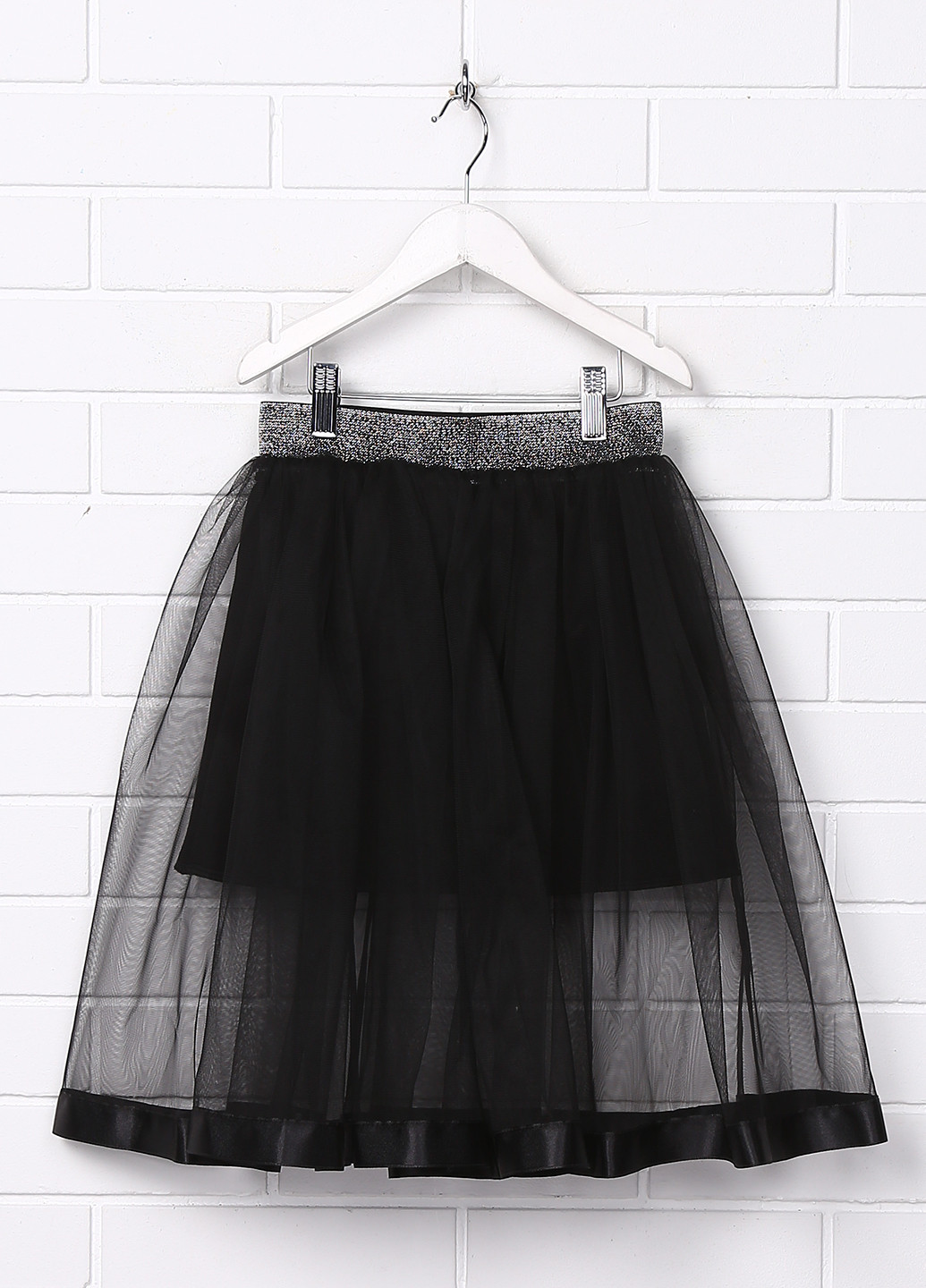 Черная однотонная юбка Sasha со средней талией