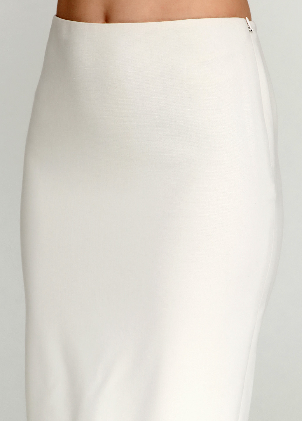 Кремовая офисная однотонная юбка Ralph Lauren миди