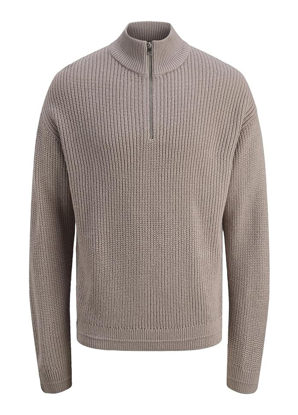 Серо-бежевый демисезонный свитер Jack & Jones