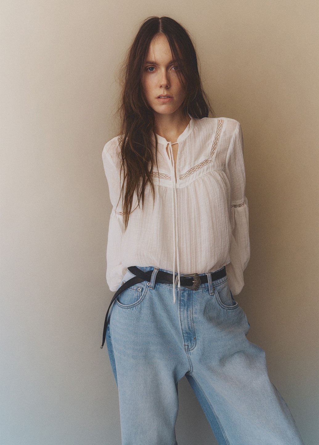 Белая блузка H&M