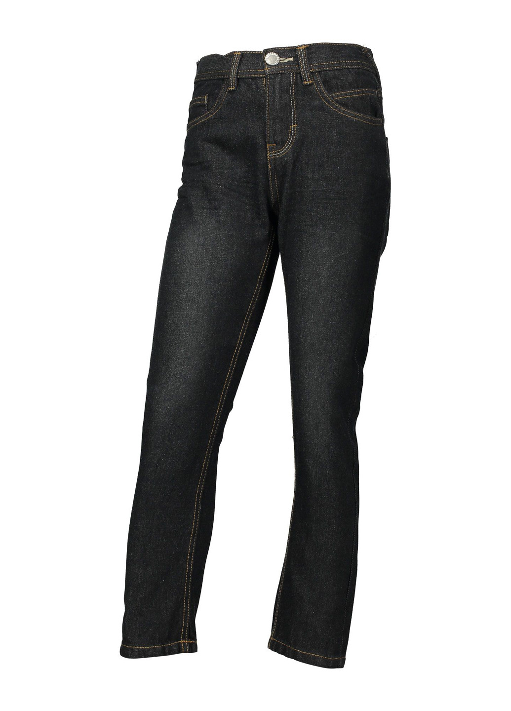 Черные демисезонные прямые джинсы Piazza Italia