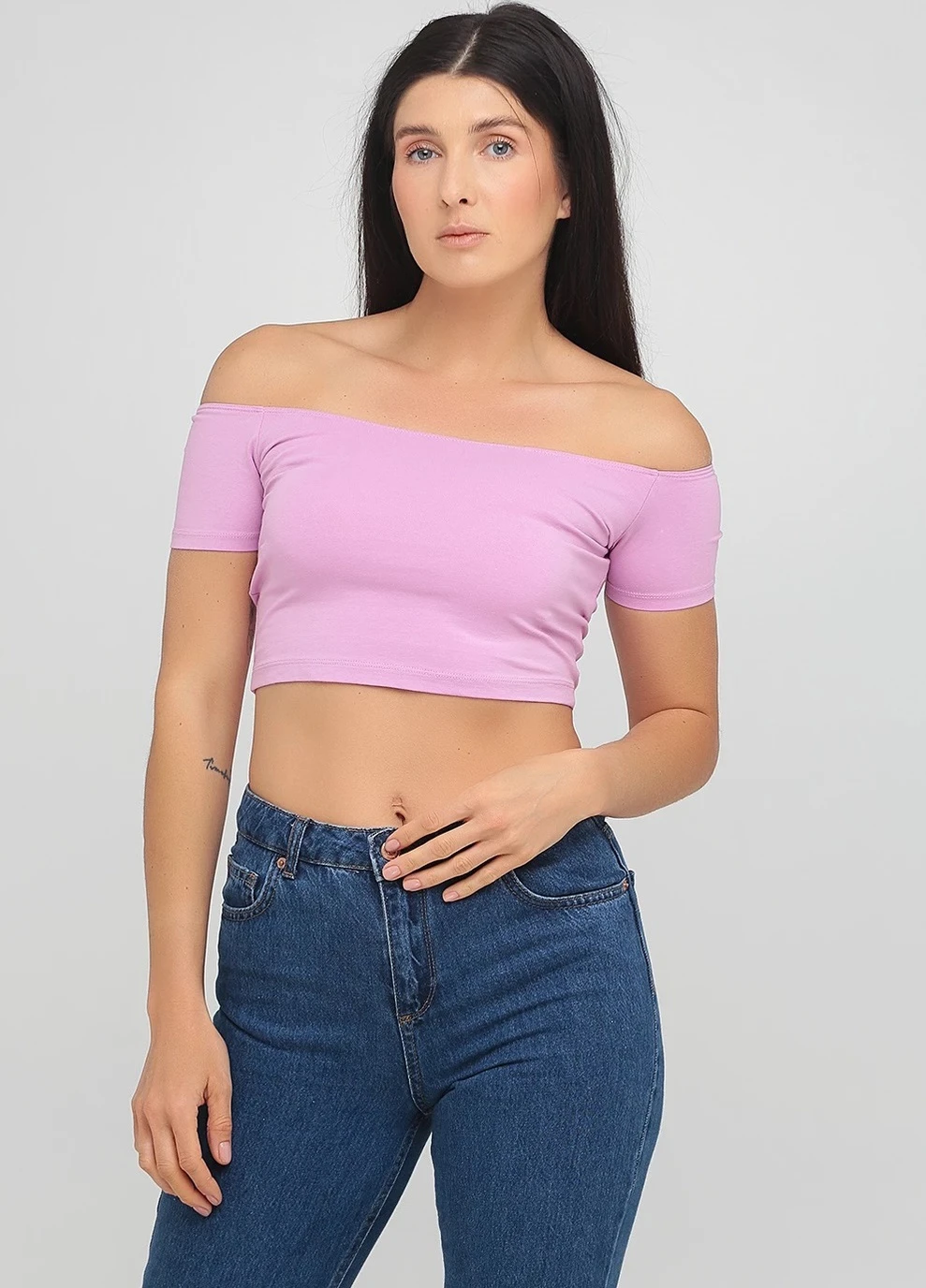 Топ однотонный кэжуал Asos (253506404)