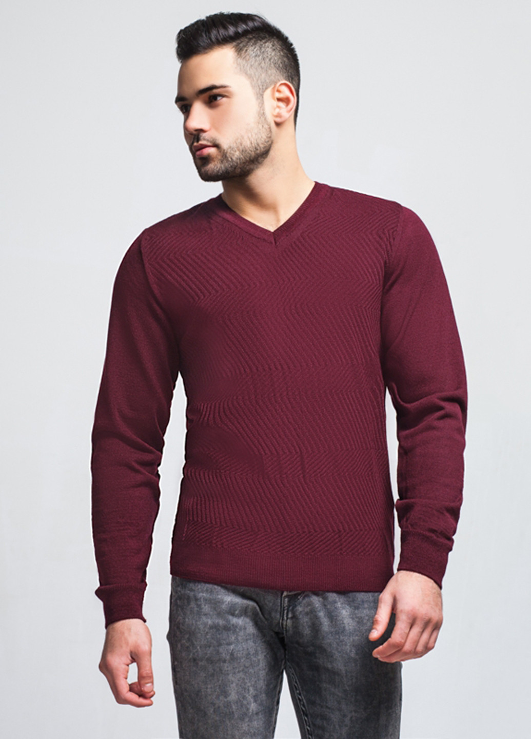 Темно-лиловый демисезонный пуловер пуловер SVTR