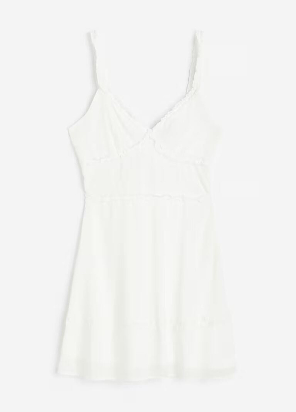 Білий кежуал сукня H&M однотонна