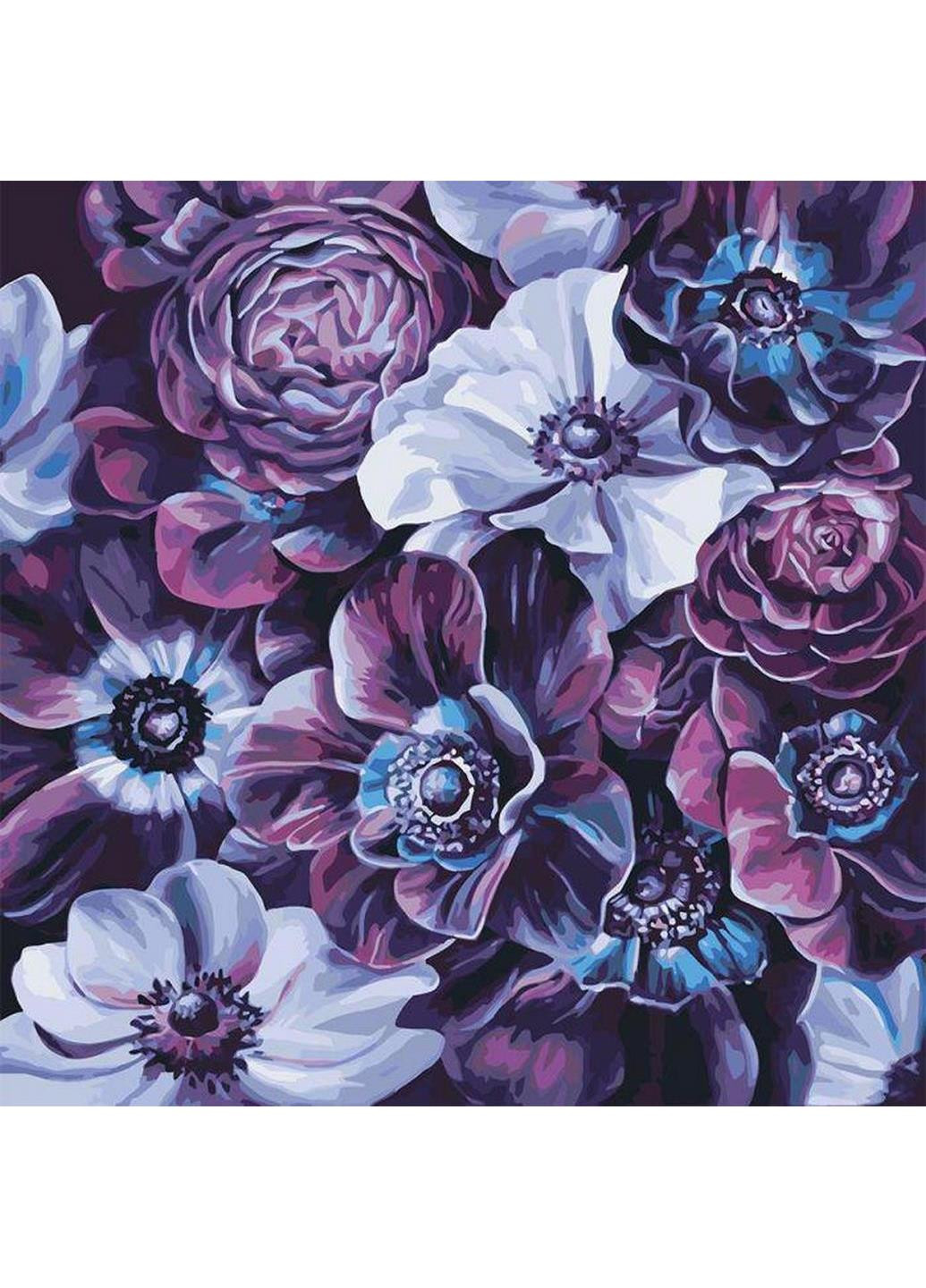 Картина по номерам Букет "Фиолетовое разнообразие" 40х40 см KHO3016 Идейка (198866482)