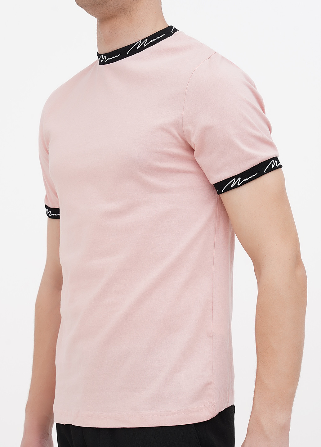 Розовая футболка Boohoo