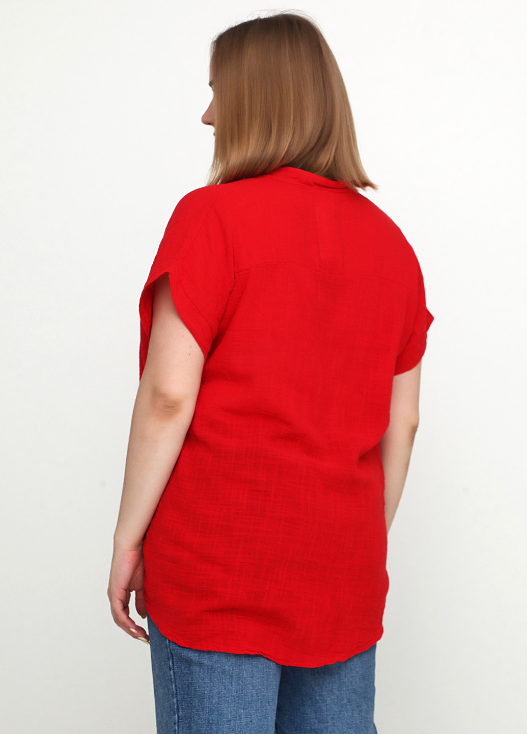 Красная летняя блуза Italy Moda