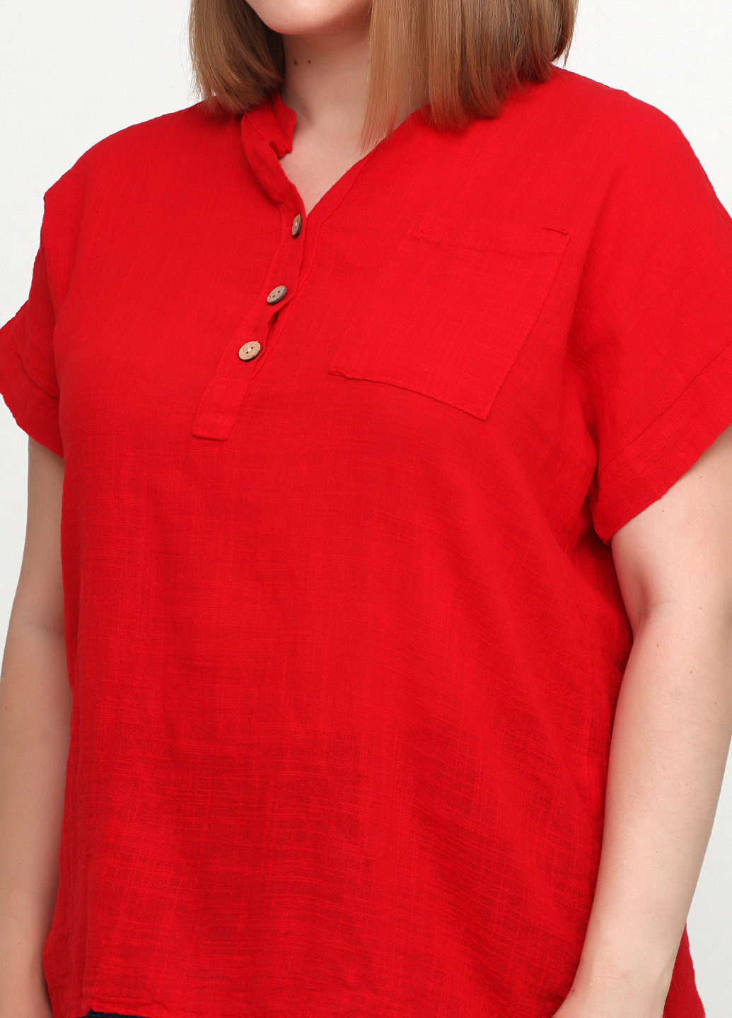 Красная летняя блуза Italy Moda