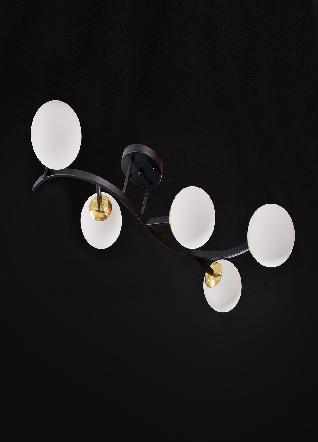 Потолочная люстра BR-01 644C/5 E27 BK/WH Brille (251891808)